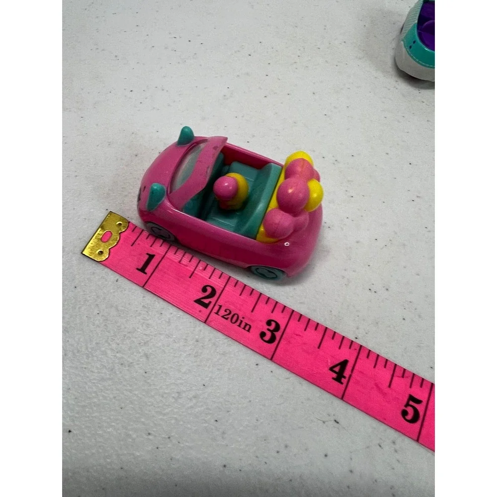 Shopkins Cutie Cars Lot 8 Moose Toys & Happy Meal Mini Vehicles Pink